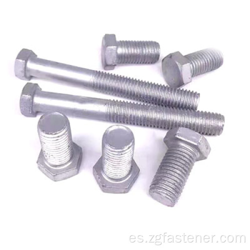 Bolt hexágono externo galvanizado de clase 8.8